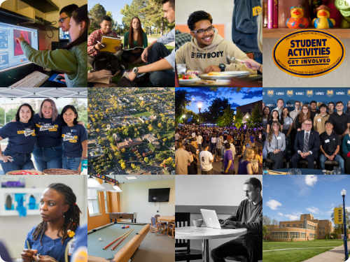 A collage of UNC photography.